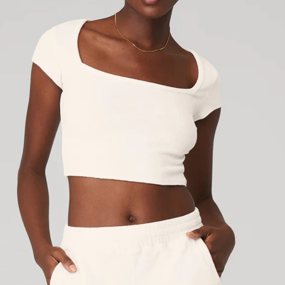 ALO terrycloth top, matching shorts on my storefront**!!!